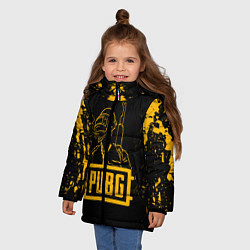 Куртка зимняя для девочки PUBG: Black Soldier, цвет: 3D-черный — фото 2