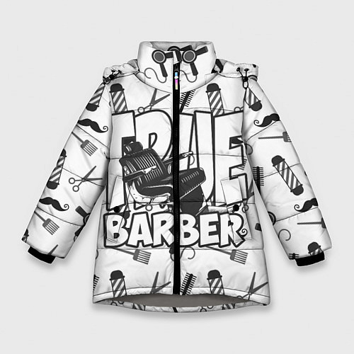 Зимняя куртка для девочки True Barber / 3D-Светло-серый – фото 1