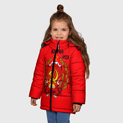 Куртка зимняя для девочки Юрий из СССР, цвет: 3D-черный — фото 2