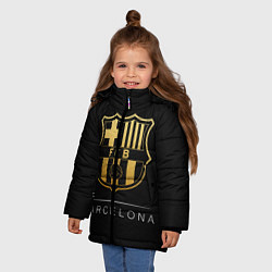 Куртка зимняя для девочки Barcelona Gold Edition, цвет: 3D-красный — фото 2