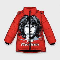 Куртка зимняя для девочки Jim Morrison, цвет: 3D-черный
