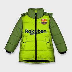 Куртка зимняя для девочки FC Barcelona: Home 18/19, цвет: 3D-черный