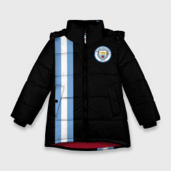 Куртка зимняя для девочки Манчестер Сити, цвет: 3D-красный