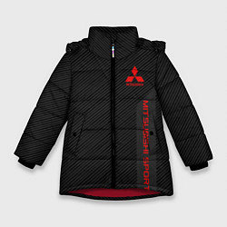 Куртка зимняя для девочки Mitsubishi: Sport Line, цвет: 3D-красный