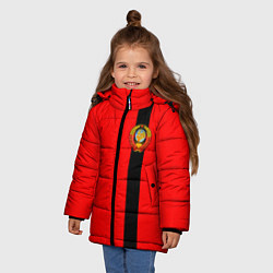 Куртка зимняя для девочки Советский Союз, цвет: 3D-светло-серый — фото 2