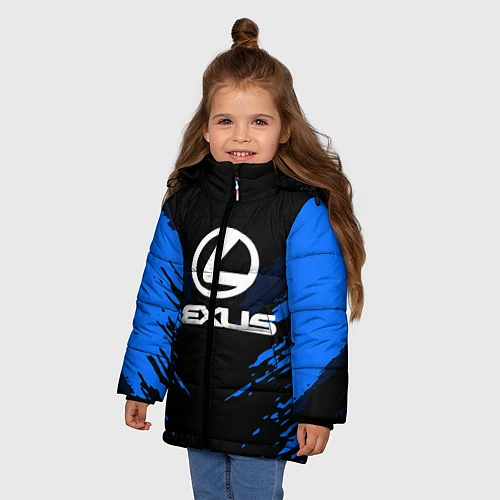 Зимняя куртка для девочки Lexus: Blue Anger / 3D-Черный – фото 3