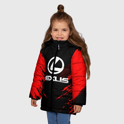 Зимняя куртка для девочки Lexus: Red Anger / 3D-Черный – фото 3