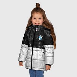 Куртка зимняя для девочки BMW BLACK COLLECTION, цвет: 3D-светло-серый — фото 2