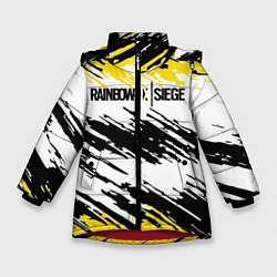 Куртка зимняя для девочки Rainbow Six Siege: Yellow, цвет: 3D-красный