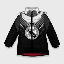 Куртка зимняя для девочки FC Real Madrid: Black Style, цвет: 3D-красный