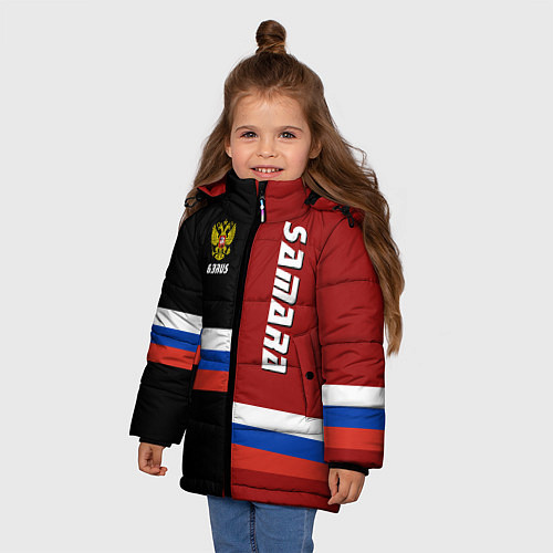 Зимняя куртка для девочки Samara, Russia / 3D-Черный – фото 3