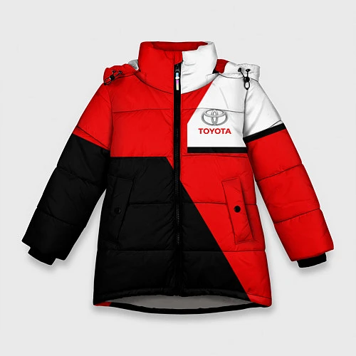 Зимняя куртка для девочки Toyota Sport / 3D-Светло-серый – фото 1