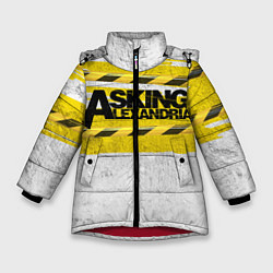 Куртка зимняя для девочки Asking Alexandria: Danger, цвет: 3D-красный