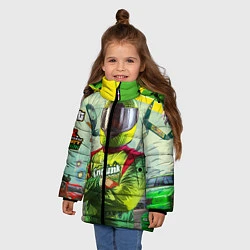 Куртка зимняя для девочки GTA V: Online Racer, цвет: 3D-светло-серый — фото 2