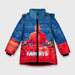 Куртка зимняя для девочки Far Cry 5: Joseph Seed Family, цвет: 3D-черный