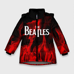 Куртка зимняя для девочки The Beatles: Red Flame, цвет: 3D-светло-серый