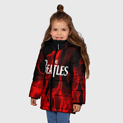 Куртка зимняя для девочки The Beatles: Red Flame, цвет: 3D-светло-серый — фото 2