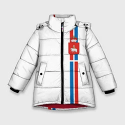 Куртка зимняя для девочки Пермский край, цвет: 3D-красный
