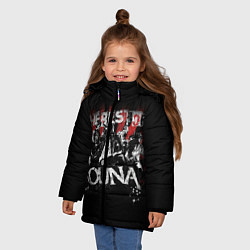 Куртка зимняя для девочки The best of Louna, цвет: 3D-красный — фото 2