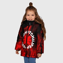 Куртка зимняя для девочки RHCP: Red Flame, цвет: 3D-черный — фото 2