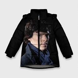 Куртка зимняя для девочки Sherlock, цвет: 3D-светло-серый