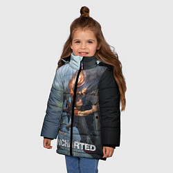 Куртка зимняя для девочки Uncharted: The Lost Legacy, цвет: 3D-черный — фото 2