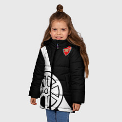 Куртка зимняя для девочки FC Arsenal: Exclusive, цвет: 3D-черный — фото 2