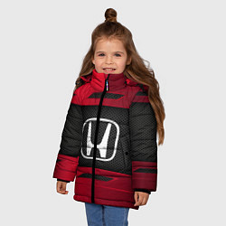 Куртка зимняя для девочки Honda Sport, цвет: 3D-черный — фото 2