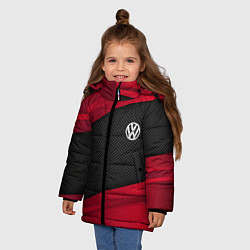Куртка зимняя для девочки Volkswagen: Red Sport, цвет: 3D-светло-серый — фото 2