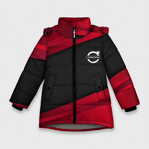 Зимняя куртка для девочки Volvo: Red Sport / 3D-Светло-серый – фото 1