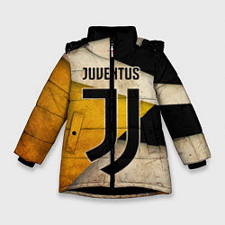 Куртка зимняя для девочки FC Juventus: Old Style, цвет: 3D-черный