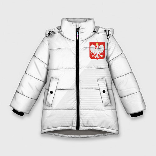 Зимняя куртка для девочки Poland Team: Home WC-2018 / 3D-Светло-серый – фото 1