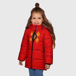 Куртка зимняя для девочки Belgium Team: Home WC-2018, цвет: 3D-черный — фото 2