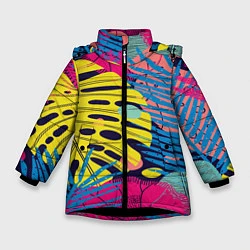 Зимняя куртка для девочки Тропическая мода