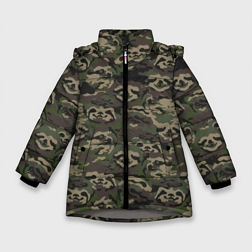 Зимняя куртка для девочки Лига лени / 3D-Светло-серый – фото 1