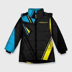 Куртка зимняя для девочки Cyberpunk 2077: Sport, цвет: 3D-черный