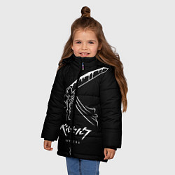 Куртка зимняя для девочки Berserk Khight, цвет: 3D-черный — фото 2