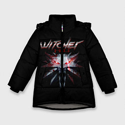 Куртка зимняя для девочки Witcher 2077, цвет: 3D-светло-серый