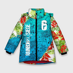 Куртка зимняя для девочки Rainbow Six: Sunsplash Pack, цвет: 3D-красный