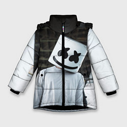 Куртка зимняя для девочки Marshmallow DJ, цвет: 3D-черный