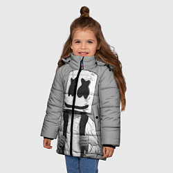 Куртка зимняя для девочки Marshmallow Boy, цвет: 3D-черный — фото 2