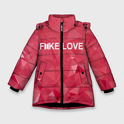Зимняя куртка для девочки BTS: Fake Love