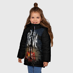 Куртка зимняя для девочки Willow Halloween, цвет: 3D-черный — фото 2