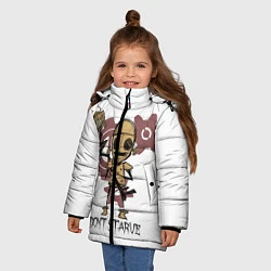 Куртка зимняя для девочки Don't Starve: WX-78, цвет: 3D-черный — фото 2