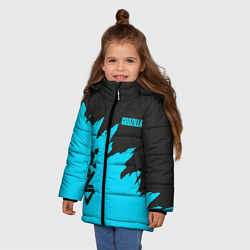 Зимняя куртка для девочки GODZILLA / 3D-Черный – фото 3