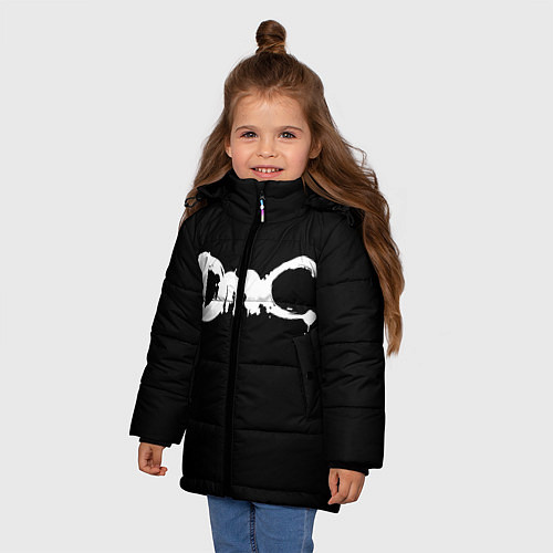 Зимняя куртка для девочки DMC / 3D-Черный – фото 3