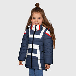 Куртка зимняя для девочки MHA U A SCHOOL, цвет: 3D-красный — фото 2