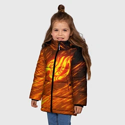 Куртка зимняя для девочки NATSU DRAGNEEL, цвет: 3D-черный — фото 2