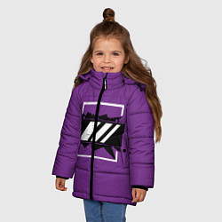 Куртка зимняя для девочки R6S: Mira, цвет: 3D-черный — фото 2