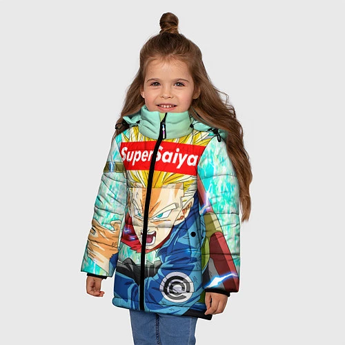 Зимняя куртка для девочки DBZ: Super Saiyan / 3D-Черный – фото 3